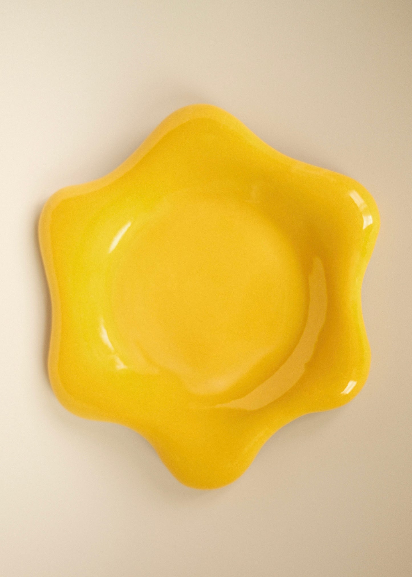 Puffy Flower Plate